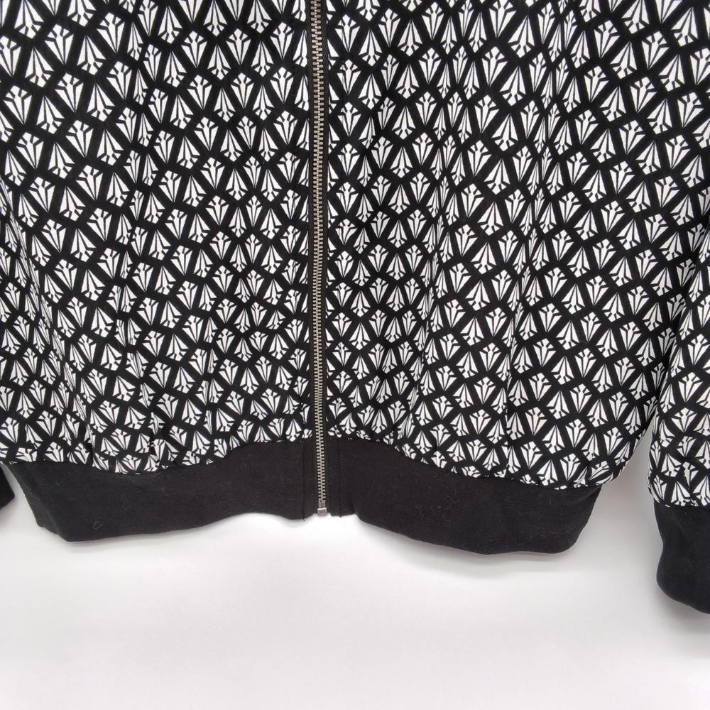 George Black and White Patterned Jacket Vintage 90's - Picture 4 of 9
